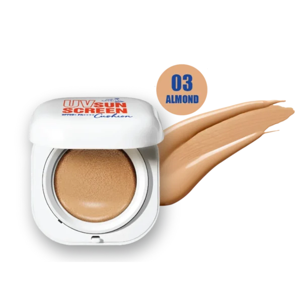 Nami Make Up Pro Seoul UV Sunscreen Cushion SPF50+ PA++++ 03 Almond 12g. คุชชั่นกันแดด เนื้อแมตต์ ปกปิด คุมมัน
