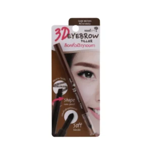 skin-care-makeup-1550 Nami 3D Eyebrow Filler ดินสอเขียนคิ้ว 3D สีน้ําตาลเข้ม เนื้อนุ่ม เขียนง่าย หัวฟองน้ํา