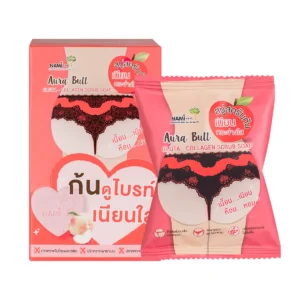 [กล่อง] Nami aura butt gluta-collagen scrub soap สบู่พีชนามิ สบู่ขัดผิวใส ก้นเนียน นุ่มเด้ง หอมละมุน