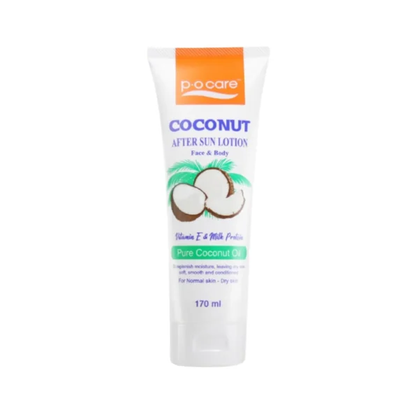 POCARE COCONUT AFTER SUN LOTION ( Face&Body) 170 มล. โลชั่นบํารุงผิวแสบไหม้หลังออกแดด สูตรมะพร้าว