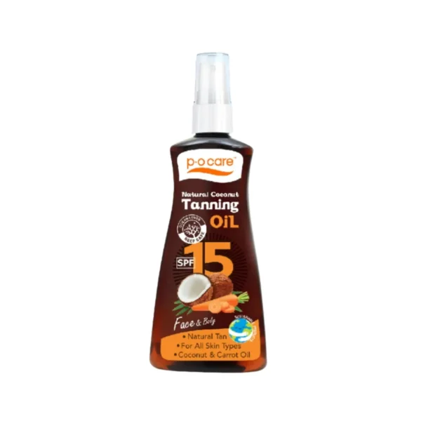 skin-care-makeup-1615 POCARE NATURAL COCONUT TANNING OIL SPF 15 80ml แทนนิ่งออยล์จากธรรมชาติ ผิวแทนสวย ไม่มีสารทําร้ายปะการัง