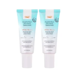 [แพ็กคู่] POCARE PURE PERFECT SUNSCREEN SPF50+ PA++++ 40 ml. กันแดดเนื้อน้ํา สําหรับคนเป็นสิว คุมมัน ผิวแพ้ง่ายใช้ได้
