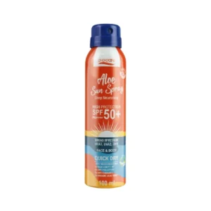 skin-care-makeup-1619 POCARE ALOE SUN SPRAY SPF50+ PA++++ สเปรย์กันแดด สูตรกันน้ํา VERY WATER RESISTANT กันเหงื่อสําหรับผิวหน้าและผิวกาย 100 ml