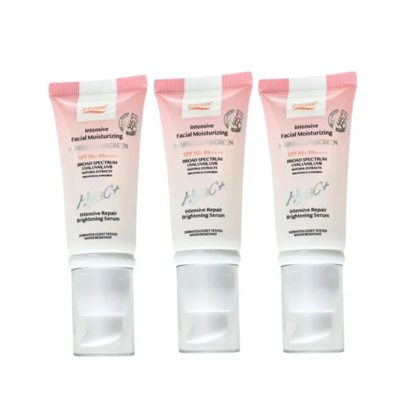 [3 หลอด] POCARE HYAC+ SUNSCREEN SPF50+ PA++++ 40 ml. กันแดดหน้าพีโอแคร์ ไฮยาซีพลัส ผิวแพ้ง่ายใช้ได้ กันน้ํา คุมมัน