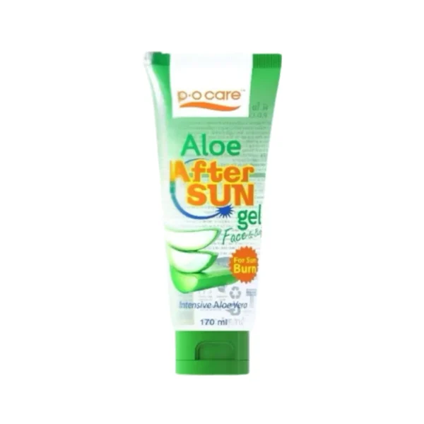 POCARE ALOE AFTER SUN GEL (Face&Body) #เจลว่านหางจระเข้ บรรเทาผิวแสบไหม้หลังออกแดด ฟื้นฟูผิวแห้งเสีย 170 ml