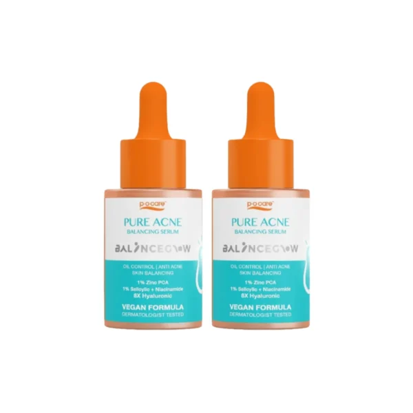 [แพ็กคู่] POCARE PURE ACNE BALANCEGLOW เซรั่มพีโอแคร์ สําหรับผิวมันและเป็นสิวง่าย สิวอักเสบ คุมมัน 30 ml
