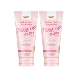 [เเพ็กคู่กันแดดโทนอัพตัว] POCARE PERFECT BODY BRIGHTENING TONE UP SPF50+ PA++++120ml กันเเดดโทนอัพติดทน ปรับสีผิว กันน้ํา Nude