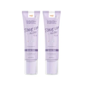[เเพ็กคู่โทนอัพหน้า] POCARE PERFECT FACE BRIGHTENING TONE UP SPF50+ PA++++ 40ml กันเเดด โทนอัพ ติดทน ปรับสีผิว กันน้ํา Lavender