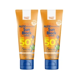 [เเพ็กคู่] POCARE ALOE MOISTURIZING SUN BLOCK LOTION SPF50+ PA++++ 115ml กันเเดดเที่ยว วิ่ง Outdoor กันน้ํา