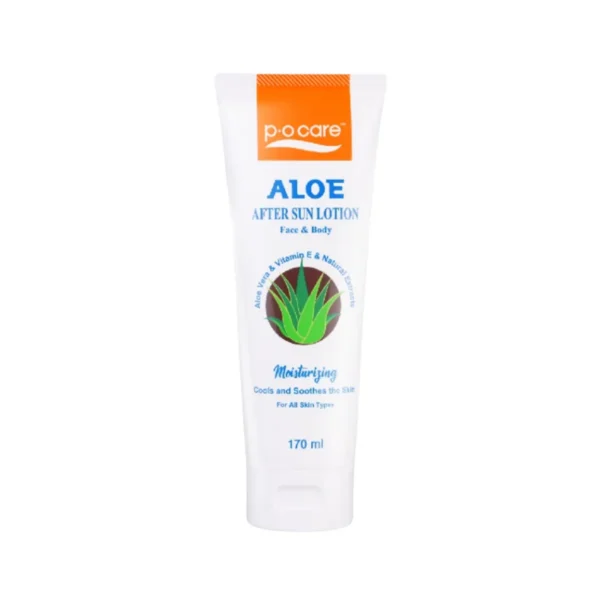 POCARE ALOE AFTER SUN LOTION 170 มล. (Face&Body) พีโอแคร์ อโล อาฟเทอร์ ซัน โลชั่น โลชั่นบํารุงผิวหลังออกแดด