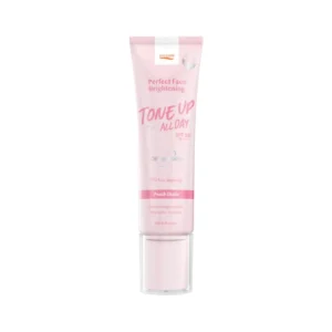 POCARE PERFECT FACE BRIGHTENING TONE UP SPF50+ PA++++ 40ml กันเเดด โทนอัพ ติดทน ปรับสีผิว กันน้ํา ไม่ติดขน [มี 2 เฉดสี ] Peach