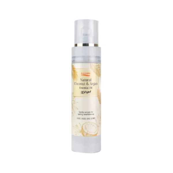 POCARE NATURAL COCONUT & ARGAN ESSENTIAL OIL SERUM เซรั่มน้ํามันมะพร้าวสกัดเย็น เพื่อผิวเนียนนุ่ม ชุ่มชื่น เส้นผมเงางาม 100ml