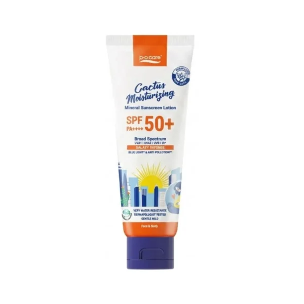 skin-care-makeup-1703 POCARE CACTUS MOISTURIZING MINERAL SUNSCREEN SPF50+ PA++++ 115ml กันแดดฟิสิคัล กันแสงสีฟ้าและมลภาวะ กันน้ํา 115 ml