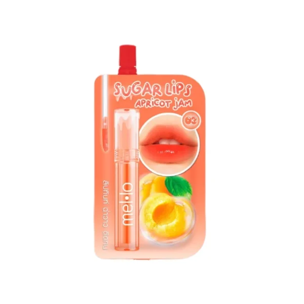 เมลโล ชูการ์ กลอสซี่ ลิป ทินท์ [แบบซอง] สี 03 Apricot jam