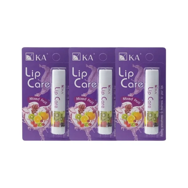 KA Lip Care กลิ่น Mixed Fruit (3 ชิ้น) / เคเอ ลิปแคร์ กลิ่น มิกซ์ฟรุต 3 ชิ้น
