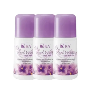 KA Real White Deo Roll On กลิ่น Freshly 25 ml. (3 ชิ้น)/เคเอ เรียล ไวท์ ดีโอ กลิ่นเฟรชลี่ โรลออนระงับ