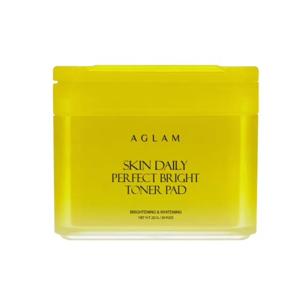 AGLAM TONER PAD SKIN DAILY - 1 กระปุก 60 แผ่น สีเหลือง 1 กระปุก