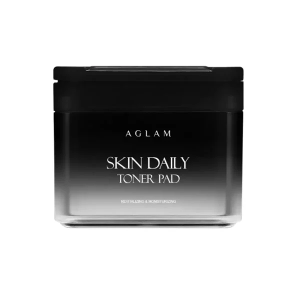 AGLAM TONER PAD SKIN DAILY - 1 กระปุก 60 แผ่น สีดํา 1 กระปุก
