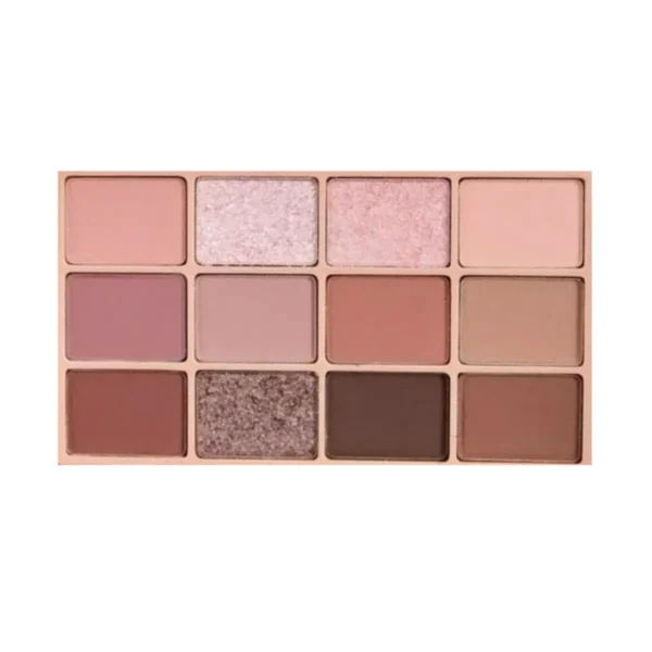 Sivanna Colors SOFT BLURRING 12/3 COLOR DOUBLE EYE PALETTE :HF620 | เมคอัพเซต อายแชโดว์ 12 เฉดสี บลัชออน คอนทัวร์ ไฮไลท์ NO.01 ROSY CORAL