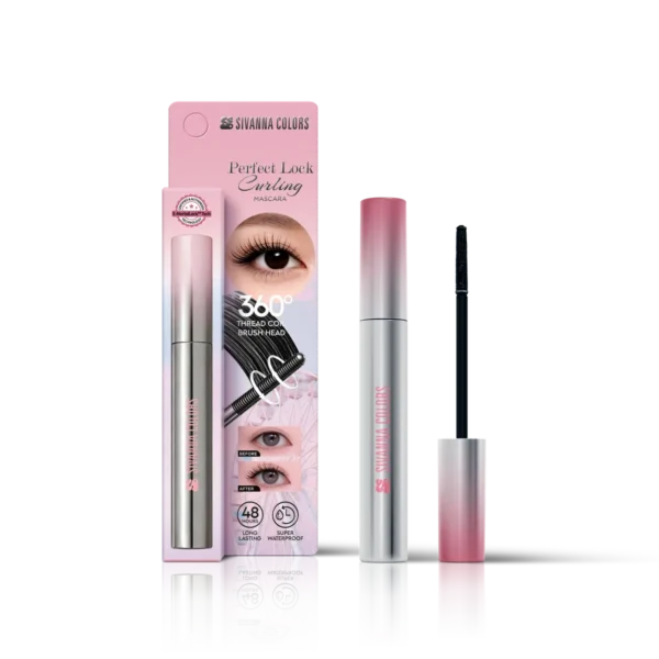 Sivanna Colors Perfect Look Curling Mascara : HF247 #มาสคาร่าเพอร์เฟคล็อก มาสคาร่าหัวเหล็ก นวัตกรรมใหม่ จับช่อ-ต่อ-ล็อก ขนตางอนนาน 48 ชม. กันน้ําขั้นสุด