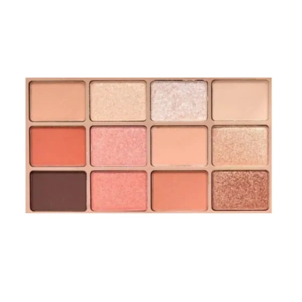 Sivanna Colors SOFT BLURRING 12/3 COLOR DOUBLE EYE PALETTE :HF620 | เมคอัพเซต อายแชโดว์ 12 เฉดสี บลัชออน คอนทัวร์ ไฮไลท์ NO.02 PEACH HEAVEN