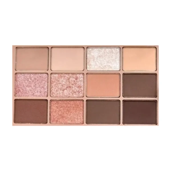 Sivanna Colors SOFT BLURRING 12/3 COLOR DOUBLE EYE PALETTE :HF620 | เมคอัพเซต อายแชโดว์ 12 เฉดสี บลัชออน คอนทัวร์ ไฮไลท์ NO.03 ALMOND CREAM