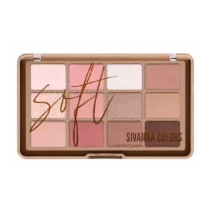 Sivanna Colors SOFT BLURRING 12/3 COLOR DOUBLE EYE PALETTE :HF620 | เมคอัพเซต อายแชโดว์ 12 เฉดสี บลัชออน คอนทัวร์ ไฮไลท์ ใหม่NO.05 DUSTY LILY