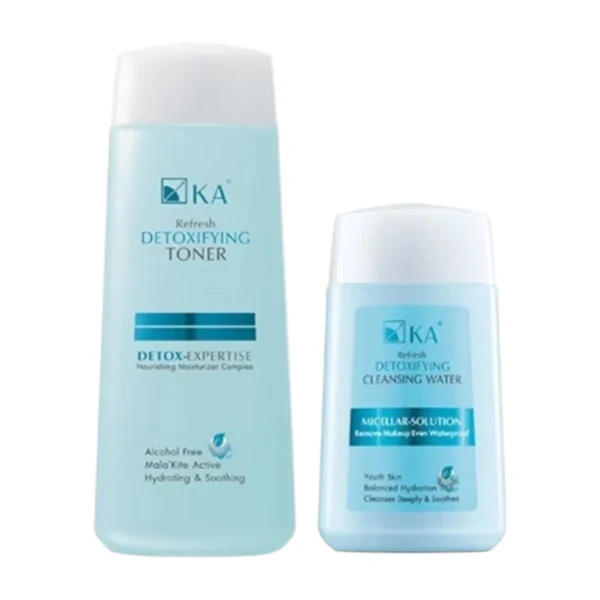 skin-care-makeup-1837 KA Refresh Detoxifying Toner 150 ml. + KA Refresh Cleansing Water สูตร Detoxifying คู่หูลดสิวผิวใส สูตรดีท๊อกซ