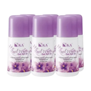 KA Real White Deo Roll On กลิ่น Freshly 25 ml. (6 ชิ้น)/เคเอ เรียล ไวท์ ดีโอ กลิ่นเฟรชลี่ โรลออนระงับ