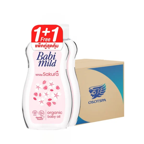 เบบี้มายด์ เบบี้ออยล์ (แพ็คคู่ BOGO) White Sakura (ขาว) 200ml x12