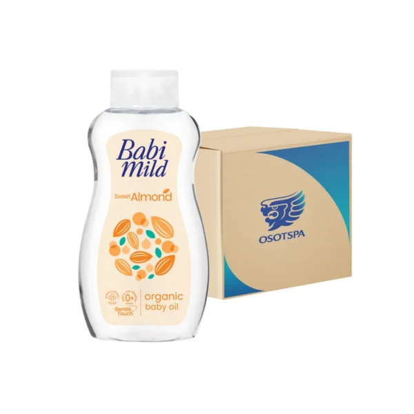 skin-care-makeup-1908 เบบี้มายด์ เบบี้ออยล์ Sweet Almond (ส้ม) 200ml x12