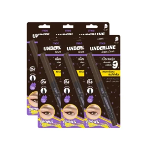 No.1ยอดนิยม อินไลเนอร์ Mee Underline Inner Liner ดินสอเขียนขอบตา นุ่ม ติดทน ไม่แพนด้า กันน้ําสุด BROWN x 6 ชิ้น