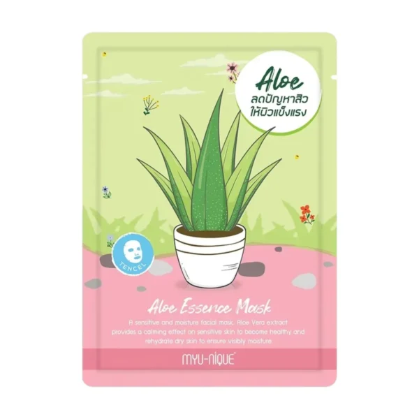 skin-care-makeup-1941 MYU-NIQUE Essence Mask มิว-นิค เอสเซ้นส์ มาสก์ 25g ALOE