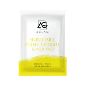 [ 1 ซอง 20 แผ่น ] AGLAM TONER PAD SKIN DAILY - โทนเนอร์แพด แบบซอง สําหรับเช็ดและมาส์ก สีเหลือง 1 ซอง