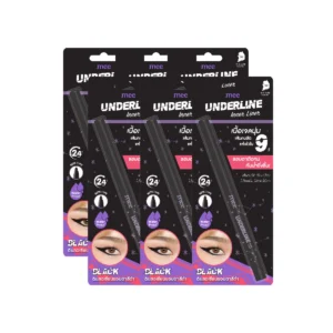 No.1ยอดนิยม อินไลเนอร์ Mee Underline Inner Liner ดินสอเขียนขอบตา นุ่ม ติดทน ไม่แพนด้า กันน้ําสุด BLACK x 6 ชิ้น