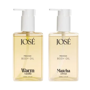 1 แถม 1 JOSE Premium Body Oil โจเซ่ พรีเมียม บอดี้ ออยล์ ขนาด 150 ml. คละกลิ่นได้ (เพิ่มกลิ่นใหม่) Warm Vanilla 1 Matcha Citrus 1