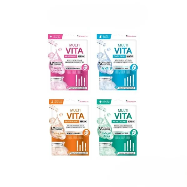 DERMEDY MULTI VITA MASK เดอร์มีดี มัลติ ไวต้า มาสก์ รวม 4 สูตร