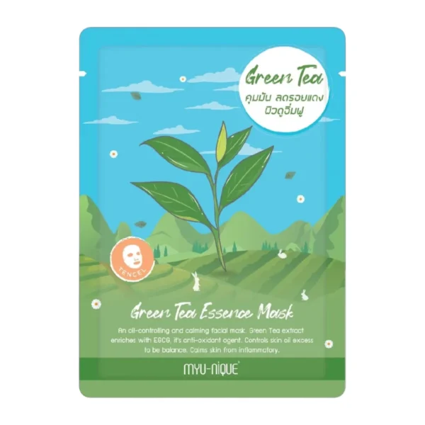 skin-care-makeup-2050 MYU-NIQUE Essence Mask มิว-นิค เอสเซ้นส์ มาสก์ 25g GREEN TEA