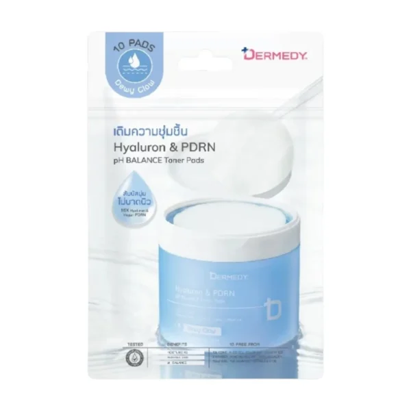 skin-care-makeup-2055 (แบบซอง)DERMEDY pH BALANCE TONER PAD เดอร์มีดี พีเอช บาลานซ์ โทนเนอร์ แพด Hyaluronแบบซอง