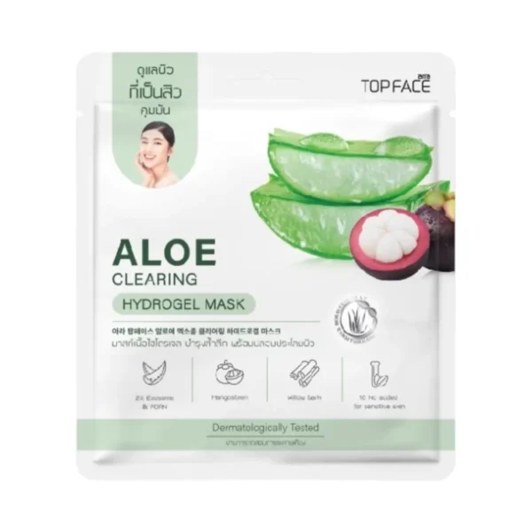 ARRA TOPFACE ALOE HYDROGEL MASK ​อาร่า ท็อปเฟซ อโล ไฮโดรเจล มาสก์ CLEARING