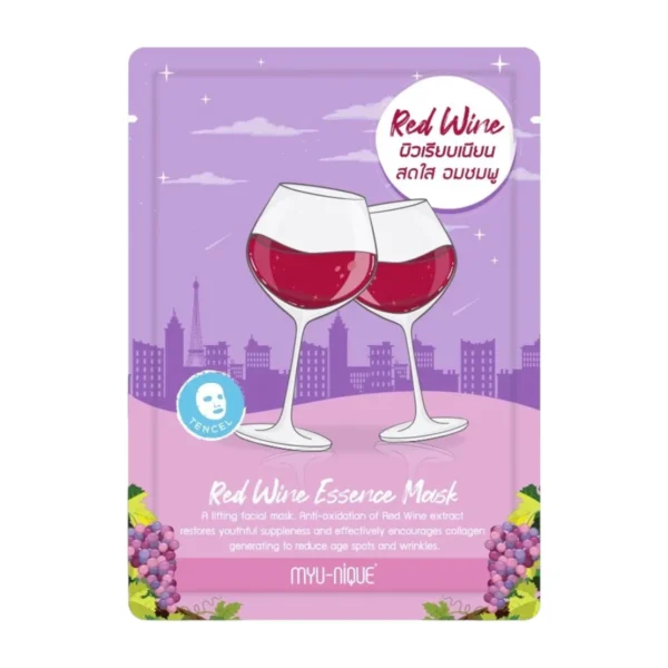 MYU-NIQUE Essence Mask มิว-นิค เอสเซ้นส์ มาสก์ 25g RED WINE