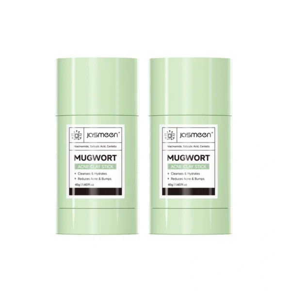 skin-care-makeup-2075 JASMEEN มาส์กโคลนแท่งสูตรอาร์เทมิเซีย ลดสิว คุมมัน ทําความสะอาดรูขุมขน 40g แพ็ก 2 กล่อง