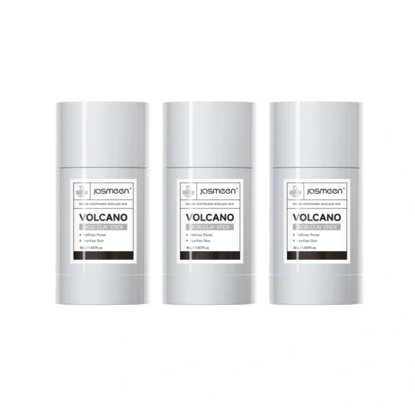skin-care-makeup-2076 JASMEEN มาส์กโคลนแท่งภูเขาไฟ สูตร AHA BHA คุมมัน ทําความสะอาดรูขุมขน 40g แพ็ก 3 กล่อง