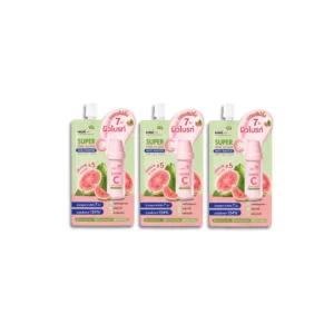 [3 ซอง] Nami Super C Pink Guava Moist Booster 10g. มอยส์ฝรั่งชมพู บูสต์ผิวไบรท์ เนียนใส อิ่มฟู เติมความชุ่มชื้น