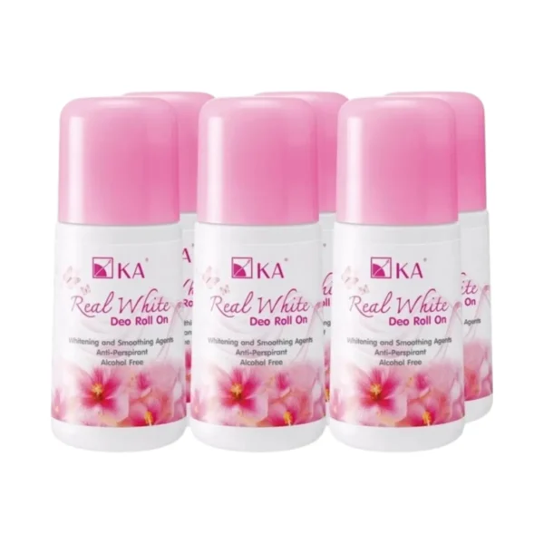 KA Real White Deo Roll On - Grace 25 ml. (6 ชิ้น)/ เคเอ เรียล ไวท์ ดีโอ กลิ่นเกรซ โรลออนระงับกลิ่นกาย