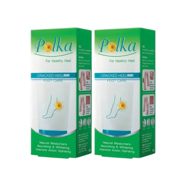 skin-care-makeup-2125 Polka Cracked Heel Cream 60 g. (2 กล่อง) / พอลก้า แครก ฮีล ครีม 60 กรัม (2 กล่อง) ครีมทาส้นเท้าแตก