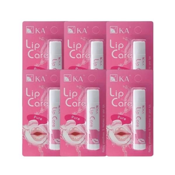 skin-care-makeup-2129 KA Lip Care กลิ่น Pure (6 ชิ้น) / เคเอ ลิปแคร์ กลิ่น เพียว 6 ชิ้น ลิปแคร์
