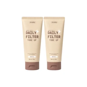 [โทนอัพชานม] โทนอัพฟิลเตอร์ชับบี้ มิลค์ ที Chubby Daily Filter Tone Up (Milk Tea) 100 g. 2 หลอด