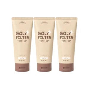 [โทนอัพชานม] โทนอัพฟิลเตอร์ชับบี้ มิลค์ ที Chubby Daily Filter Tone Up (Milk Tea) 100 g. 3 หลอด