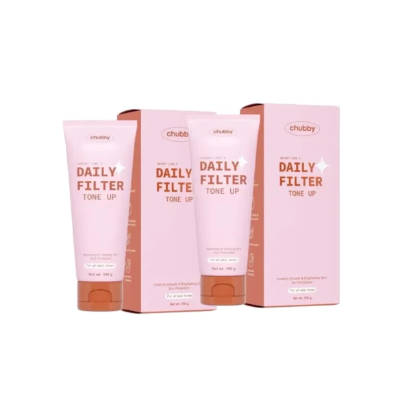 [โทนอัพพี่ดารา!] โทนอัพฟิลเตอร์ชับบี้ Chubby Daily Filter Tone Up 100 g. 2 หลอด